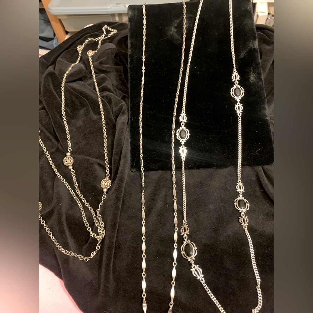 COPY - Bundle of 3 Sarah Coventry Necklaces, 2 Silver Tone & 1 Antiqued